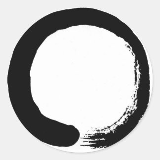 Zen Circle Classic Round Sticker