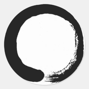 Zen Circle Design product Classic Round Sticker