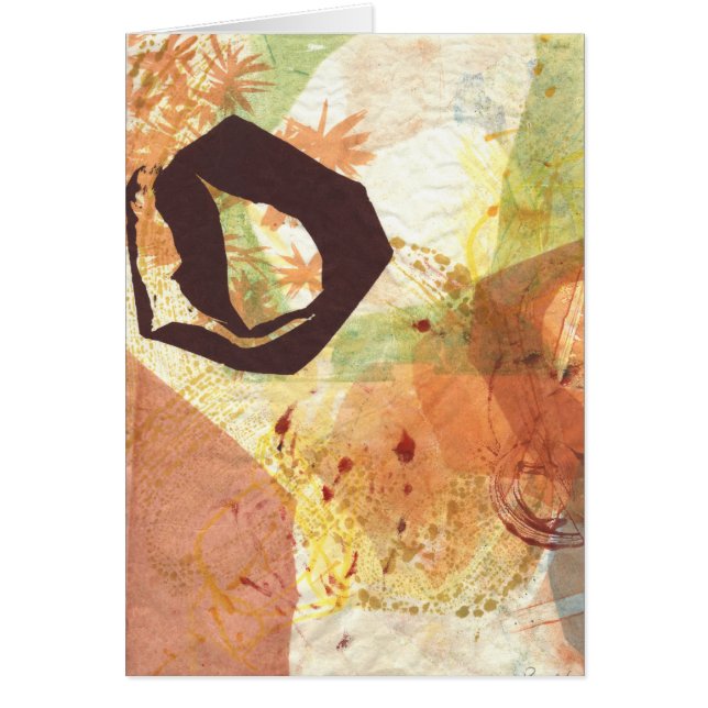 Zen Circle Enso Passage Abstract Card (Front)