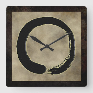 ZEN CIRCLE SQUARE WALL CLOCK