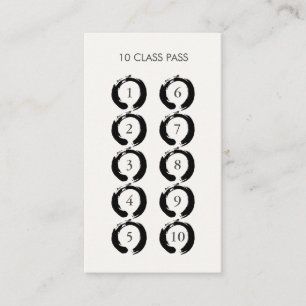 Zen Circles 10 Class Pass Card