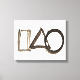 Zen Classics - Gibon Sengai - Circle, Triangle, Canvas Print