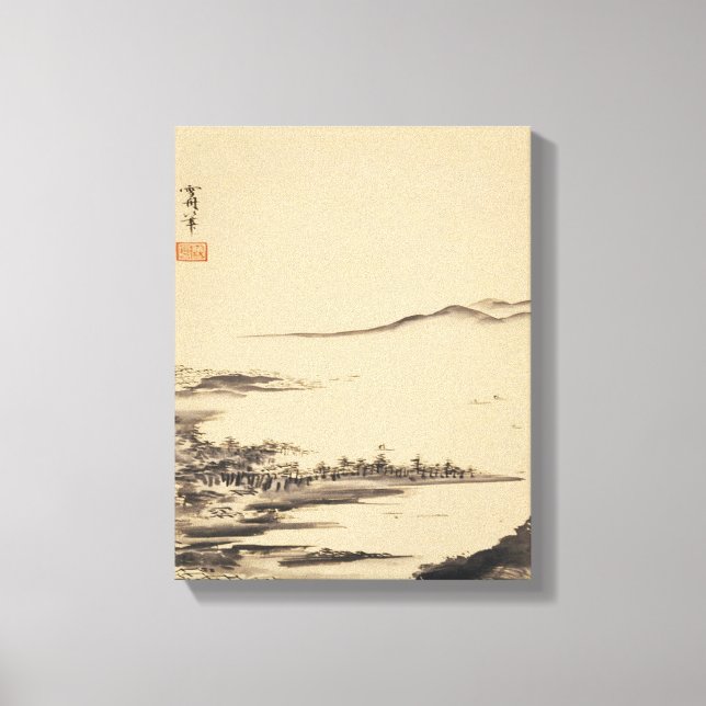 Zen Classics - Sesshu - Autumn Landscape Canvas Print (Front)