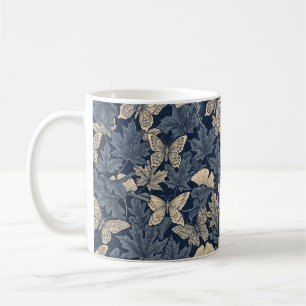 Zen cup- Autumn Leaf and Butterfly Illusion Coffee Mug