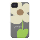 Zen Daisy Personalized iPhone 4/4S Case-Mate Case