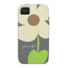 Zen Daisy Personalized iPhone 4/4S Case-Mate Case