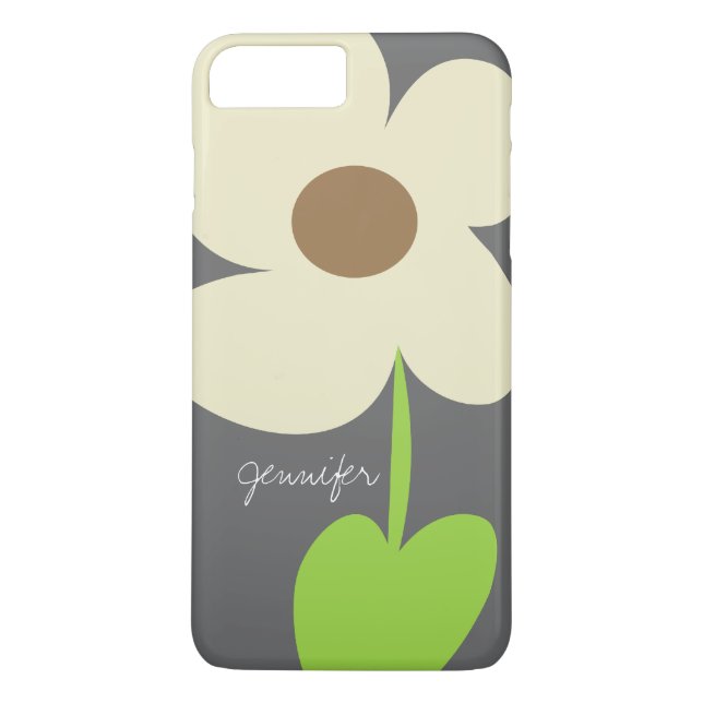 Zen Daisy Personalized iPhone 8 Plus/7 Plus Case (Back)