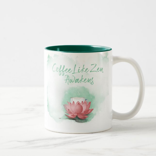 Zen de café Mug à deux tons (Droit)