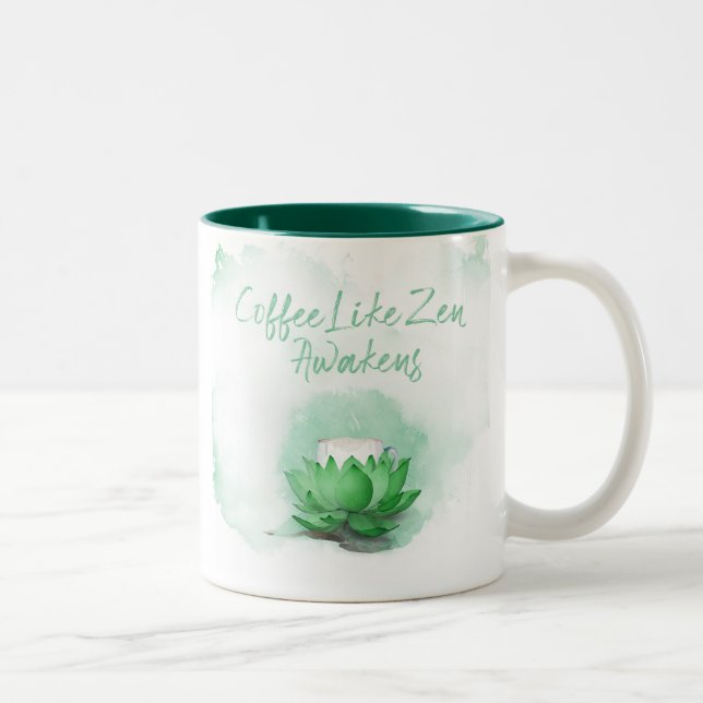 Zen de café Mug à deux tons (Droit)