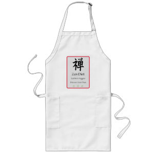 Zen Diet Eat More Veggies Long Apron