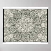 Zen Elemental Colouring Poster