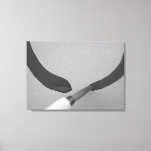 Zen Enso Calligraphy Brush Canvas Print