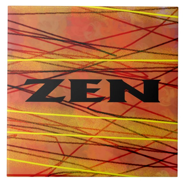 Zen fil noir gros carreaux (Devant)