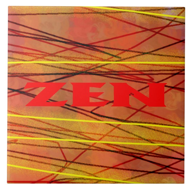Zen fil rouge gros carreaux (Devant)
