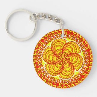 ZEN FIRE by Jennifer Webster Keychain