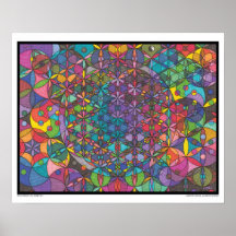 Zen Flower of Life - Divine Eyes Print