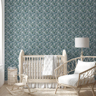Zen Flowers Pattern Wallpaper