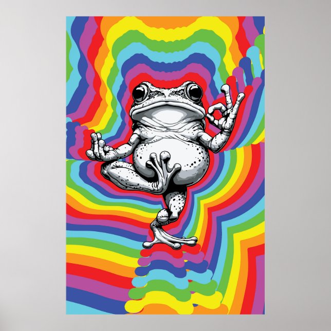 Zen Frog Masterpiece Poster (Front)