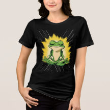 Zen Frog Meditation Super Saiyan Glow Art
