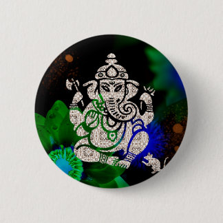 Zen Ganesh 2 Inch Round Button