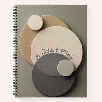 Zen Garden Circles | Minimalist Sand & Stone Art Notebook