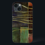 Zen Garden I iPhone 13 Case<br><div class="desc">Wipsy branches stretch against a multicolored background in this piece by Jennifer Goldberger. The light green of the branches contrasts beautifully with the dark colours they are set against. Purchase your copy today.</div>