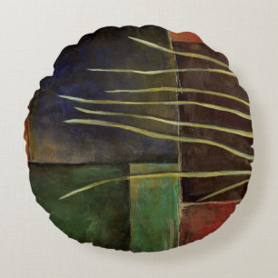 Zen Garden I Round Pillow