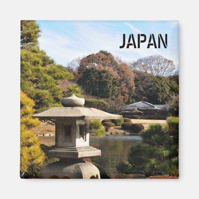 Zen garden in Tokyo, Japan Magnet (Front)