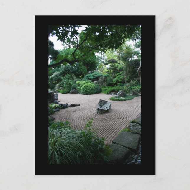 Zen Garden Landscape and Gardens Photography Postcard (Front)