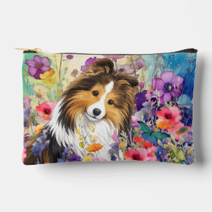 ZEN GARDEN Sheltie sable - small Accessory Pouch