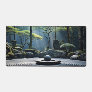 Zen Garden Tranquil Peaceful Nature Desk Mat