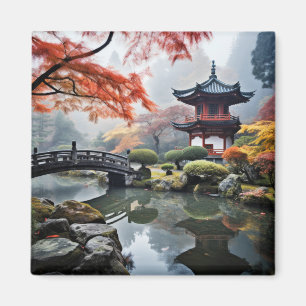 Zen Garden Tranquil Peaceful Nature  Magnet