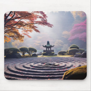 Zen Garden Tranquil Peaceful Nature Mouse Pad
