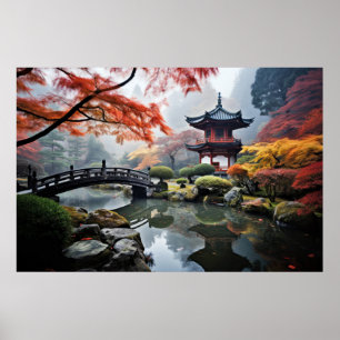 Zen Garden Tranquil Peaceful Nature  Poster