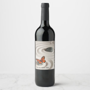 Zen Garden Wine Bottle Labels Set of (6)