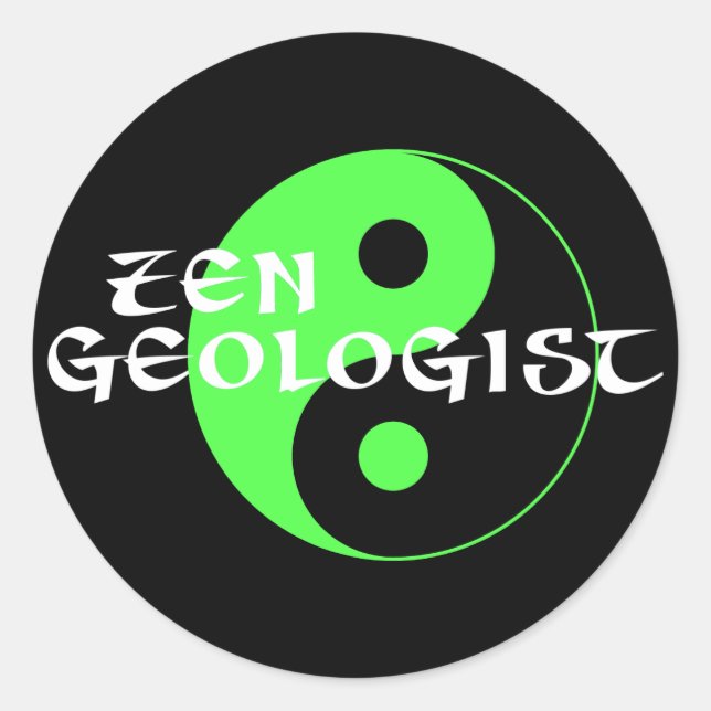 Zen Geologist Sticker (Front)