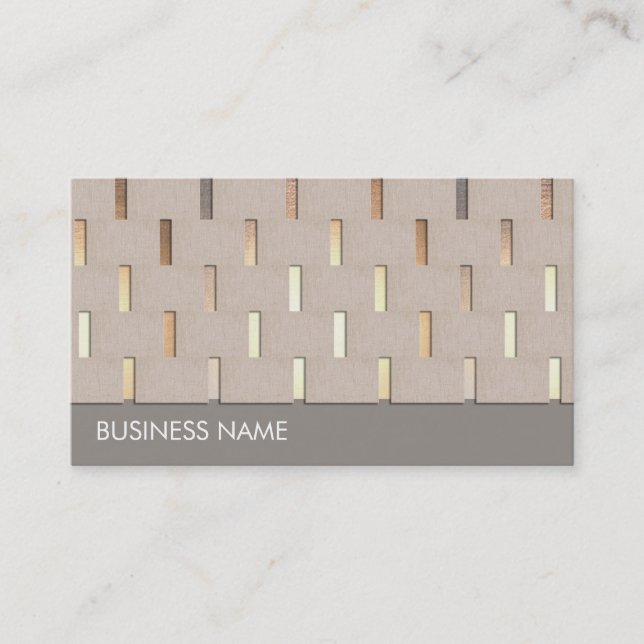 Zen Gold Pattern Business Card (Front)