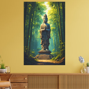 Zen in the Bamboo Grove Canvas Print