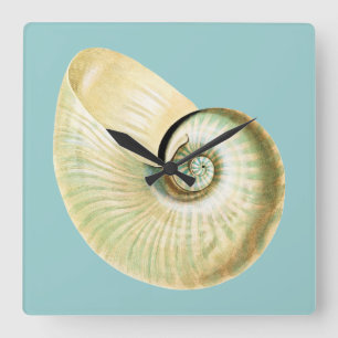 Zen Inspired Beach Theme Square Wall Clock