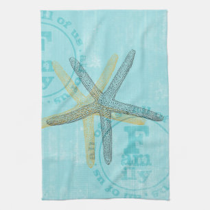 Zen Inspired Beach Theme Starfish Kitchen Towel