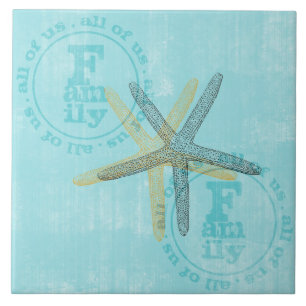Zen Inspired Beach Theme Starfish Tile