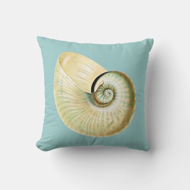 Zen Inspired Beach Theme Throw Pillow (Front)