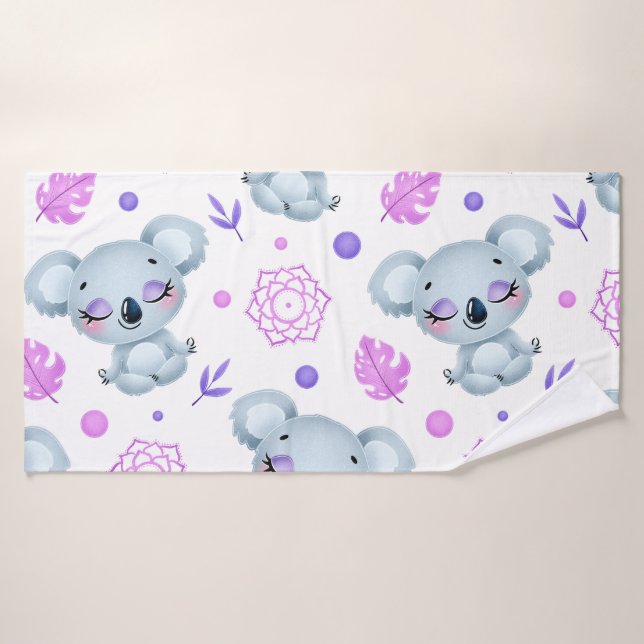 Zen Koala Bath Towel Set (Bath Towel)