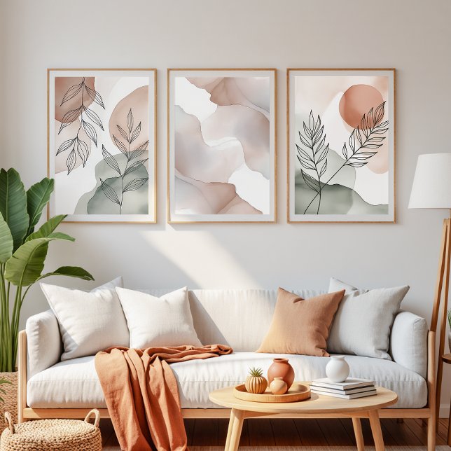 Zen Leaf Zen minimaliste Mur Art (Créateur téléchargé)