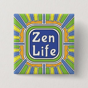 Zen Life for me 2 Inch Square Button