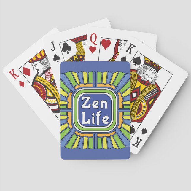 Zen Life for me Playing Cards (Back)