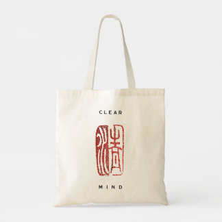 Zen Lotus Clear Mind Meditation Tote Bag