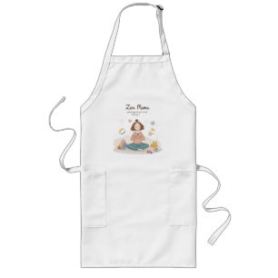 Zen Mama Calm Motherhood Art Long Apron