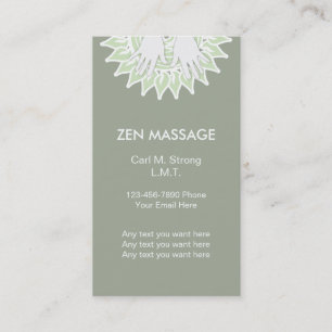 Zen Massage Business Cards