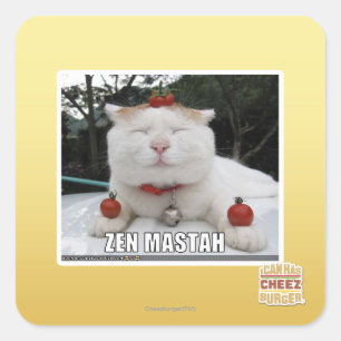 Zen Mastah Square Sticker